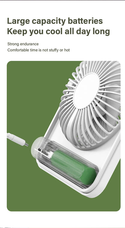 Portable Mini USB desk fan with 5 speeds