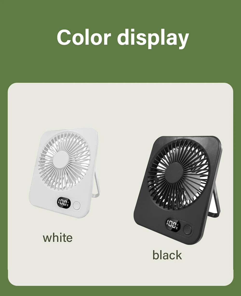 Portable Mini USB desk fan with 5 speeds