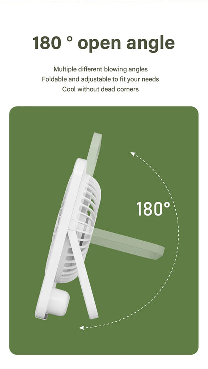 showing angle that fan can move in