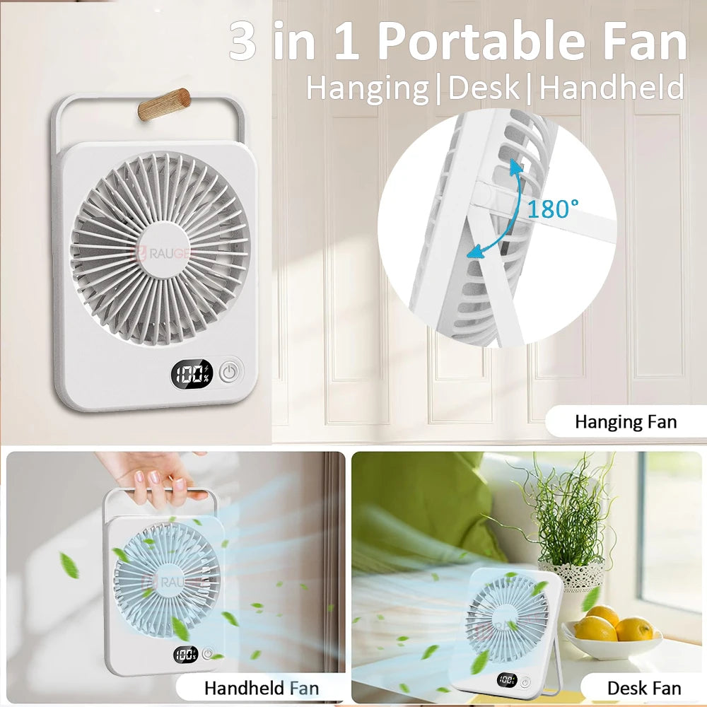 showing portability of fan