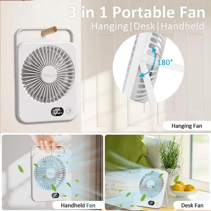 showing portability of fan